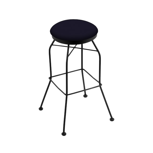 30" Swivel Bar Stool, Black Wrinkle, Canter Twilight Seat